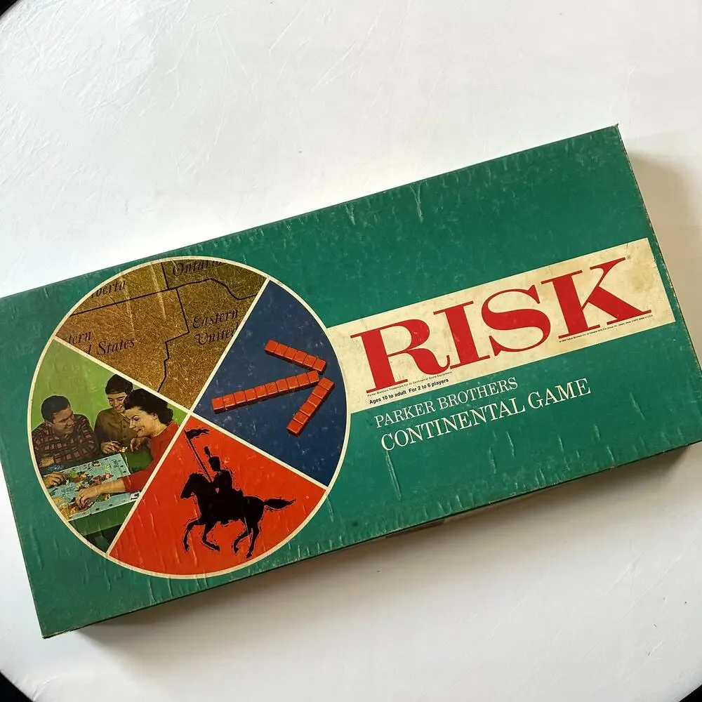 Vintage 1968 Risk Parker Brothers Continental Game Family Board Game